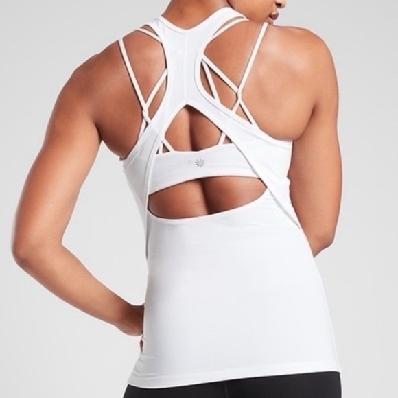 Athleta Contemplation Tank Top White Glow Size L - Picture 2 of 7